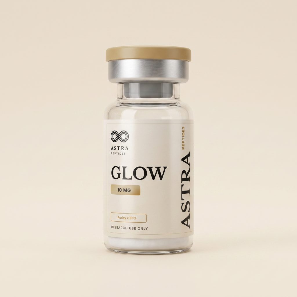 Astra Peptides glow research vial